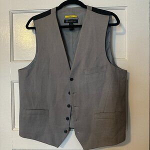 INC Suit Vest Slim fit Gray size large